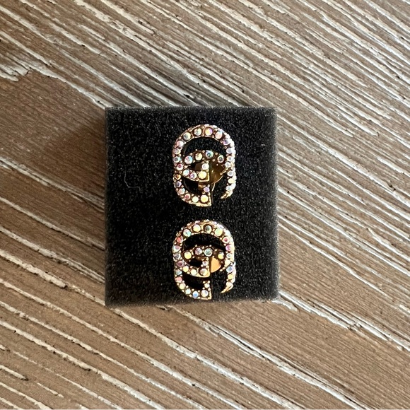 Gucci GG Marmont Crystal Stud Earrings - Picture 12 of 15